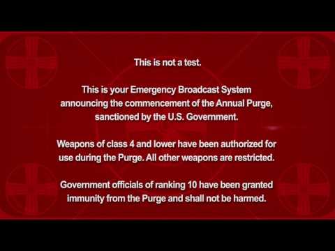 The Purge - Election Year Announcement HD [sans spoiler]