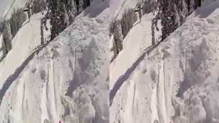 preview picture of video 'Bear Valley Cornice  BlueBird Powder Day, April 14th 2012'