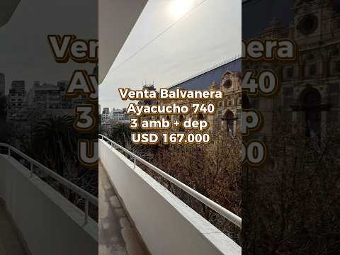 Venta 3 Amb + dep en Balvanera/Recoleta Ayacucho 740 usd 167.000