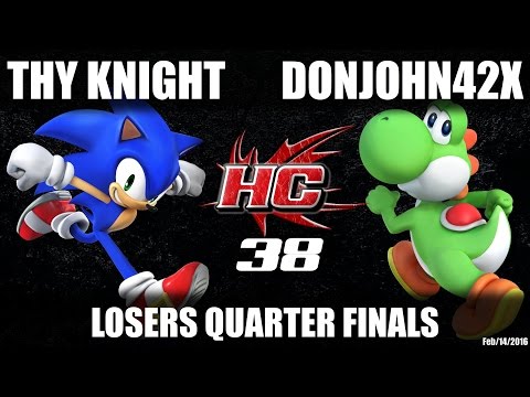 HC38 Sm4sh Losers Quarter Finals: Thy Knight (Sonic) vs DonJohn42x (Yoshi)