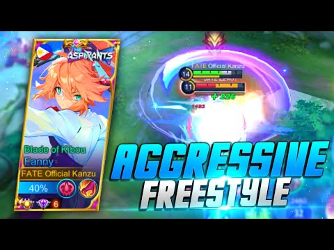 FANNY SUPER AGGRESSIVE WALLSPAM FREESTYLE KILL MONTAGE⚡️ [MLBB]