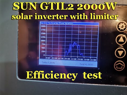 SUN GTIL2 2000W efficiency test