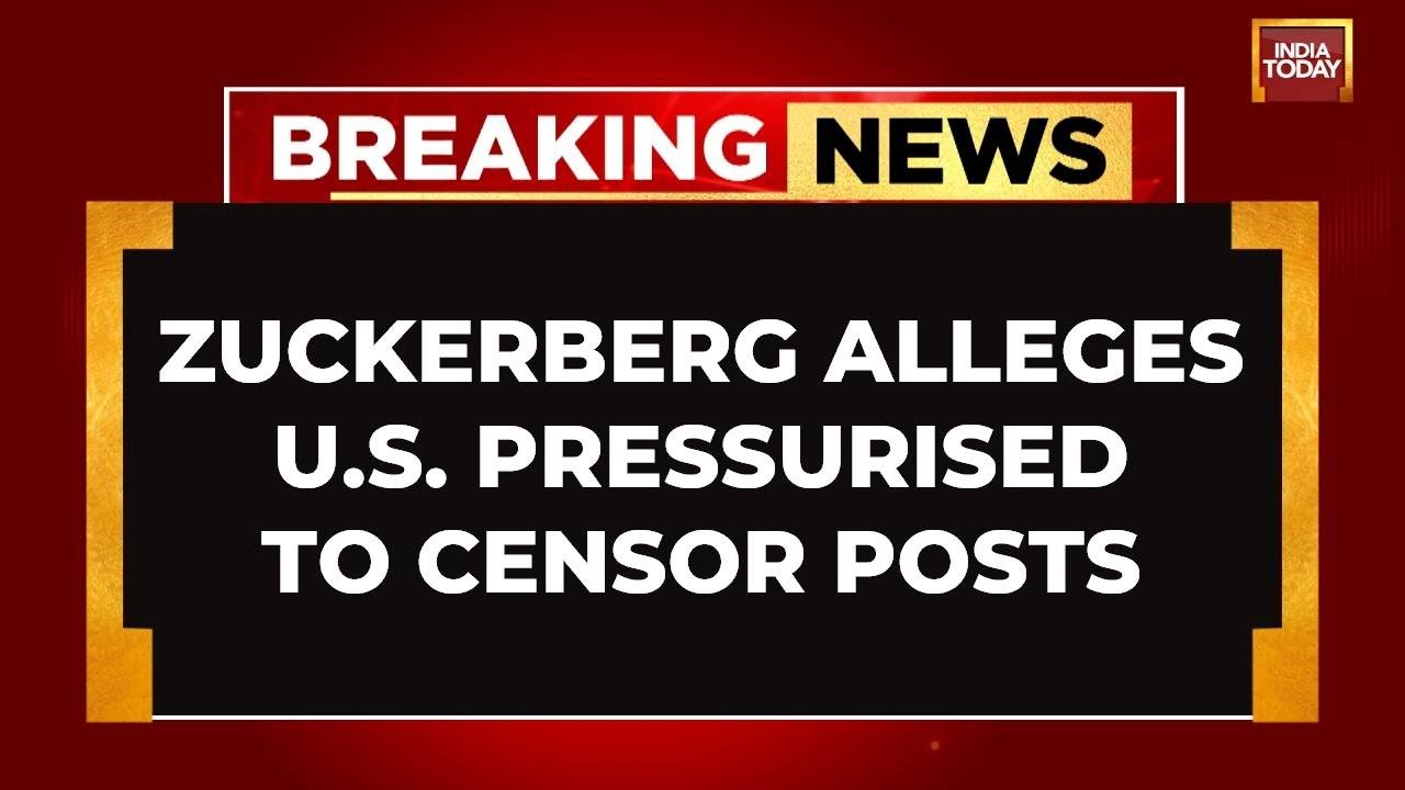 Biden Administration Pressured Meta To Censor Covid Content: Mark Zuckerberg | US News