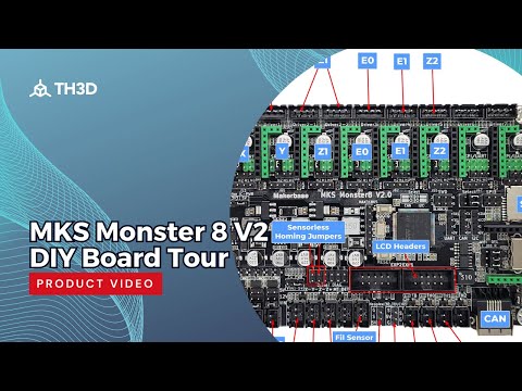MKS Monster 8 V2 DIY Board - Product Tour - Firmware & Other Goodies