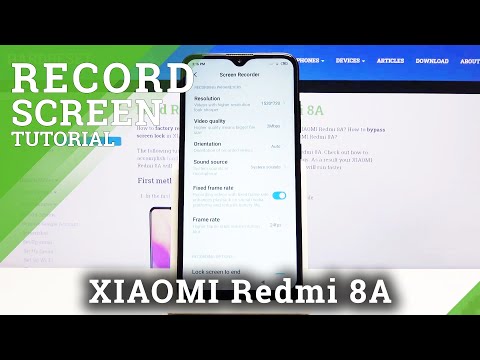 How to Activate Screen Recording in Xiaomi Redmi 8A - Screen Record Feature