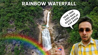 The most beautiful waterfall of Meghalaya | Rainbow waterfall trek from Double Decker | Not easy😰 CC