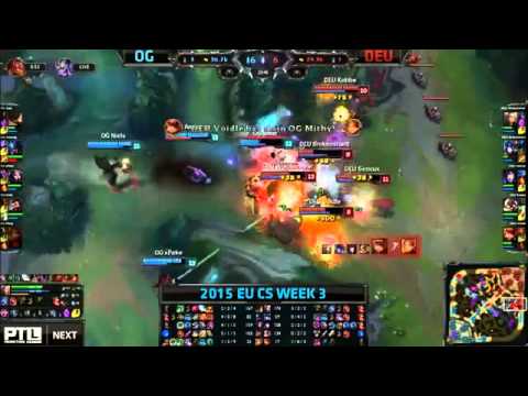 Origen xPeke Leblanc VS DEU Sencux Ahri Game 2 Highlights   2015 EU CS Spring W3D1