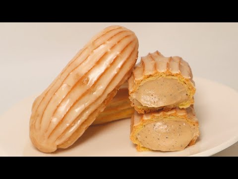 얼그레이 에클레어 만들기|슈 반죽|얼그레이 커스터드 크림 Earl Grey Eclair Recipe|Choux Pastry|Custard Cream