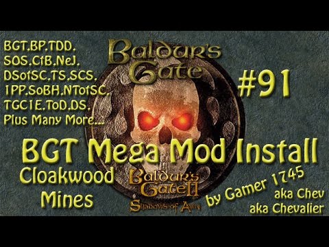Let's Play Baldur's Gate Trilogy Mega Mod Part 91 - Cloakwood Mines