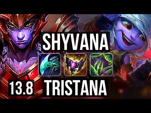 SHYVANA vs TRISTANA (MID) | 2.3M mastery, 1100+ games, 6/2/4 | KR Master | 13.8