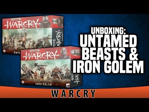 BoLS Unboxing | Warcry   Untamed Beasts & Iron Golem Warband boxes | Games Workshop