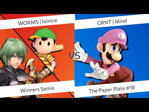 The Paper Plate #18 Winners Semis - GRNT | Mind (Luigi) Vs. Worms | lolnice (Byleth, Ness) SSBU
