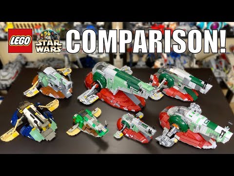 LEGO Star Wars Slave 1 Comparison! | (7144, 7153, 6209, 8097, 75060, 75243)