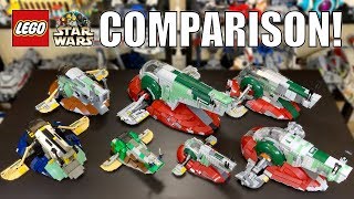 LEGO Star Wars Slave 1 Comparison! | (7144, 7153, 6209, 8097, 75060, 75243) by MandRproductions