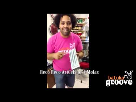 Batuka Groove Instrumentos Musicais - Reco Reco 4 Molas Artcelsior