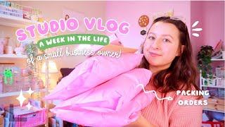 STUDIO VLOG ✿ making stickers, packing orders & getting back to work after christmas!