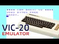 tutorial 1 Commodore Vic 20 Vice Emulator