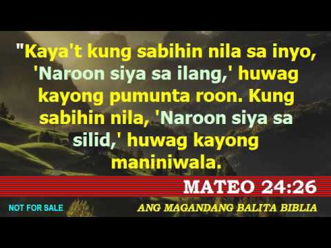 Magandang Balita Biblia - Mateo 24