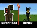 Sirenhead Vs Bendy Ink Demon Minecraft CREEPY