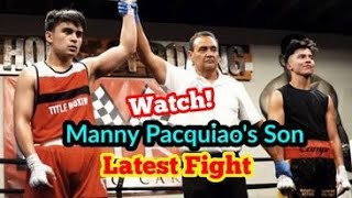 Manny Pacquiao's Son Latest Fight | Jimuel Pacquiao vs Andres Rosales