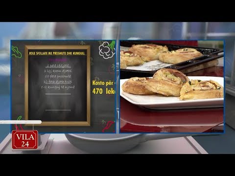 Role sfoljate me proshute dhe kungull  (Recete nga Zonja Vjollca)