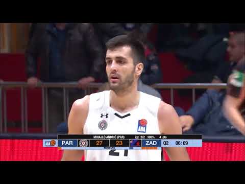 ABA Liga 2017/18 highlights, Round 15: Partizan NIS - Zadar (4.1.2018)