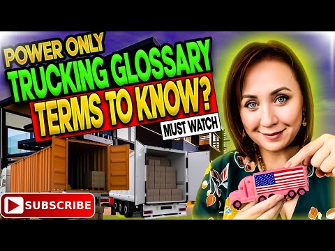 Power Only Trucking Glossary: Terms to Know for new dispatchers. #dispatching #dispatchingtrucks