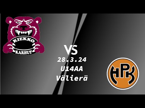 28.3.24 Kiekko-Karhut - HPK musta,  U14AA välierä