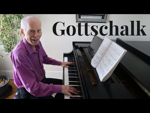 4 Fun Piano Pieces by Louis Moreau Gottschalk (The Banjo, Bamboula,  Pasquinade, and The Union)