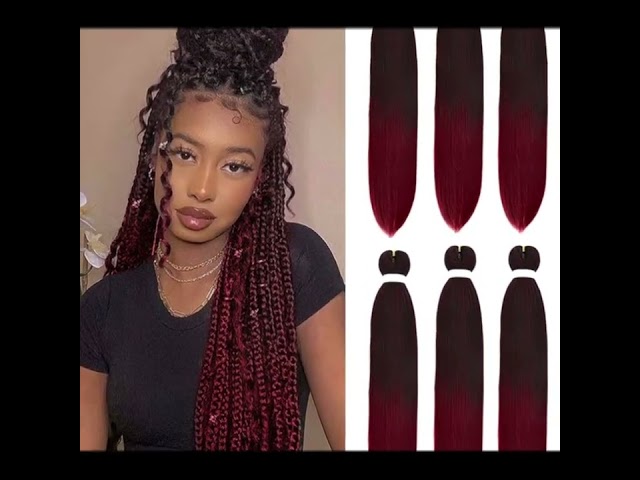 Vídeo relacionado con HTTDSLF Trenzado Cabello Pre-estirado, 26" Extensiones de Pelo Púrpura, Jumbo Extensiones Pelo Para Trenzas Africanas, Trenzas de Clip, Pelo Sintético Morado para Trenzar para Fiestas de Halloween
