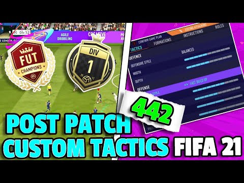 FIFA 21 MOST *META* 442 CUSTOM TACTICS & PLAYER INSTRUCTIONS POST PATCH! | FIFA 21 ULTIMATE TEAM