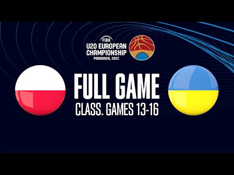 Poland v Ukraine | Full Basketball Game | FIBA U20 European Championship 2022