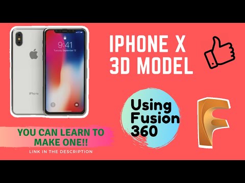 (V#1) Iphone X 3D model using Fusion 360