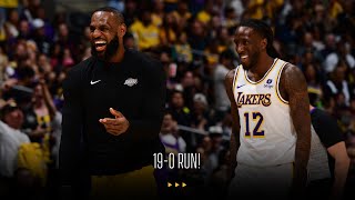 What a Run! Lakers defense sparks 19-0 burst vs Cavs
