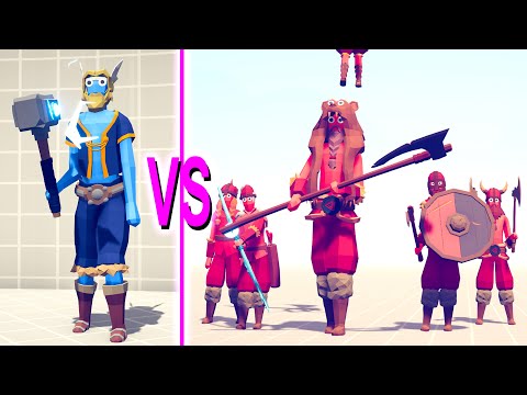 THOR vs VIKINGS Team - Totally Accurate Battle Simulator TABS