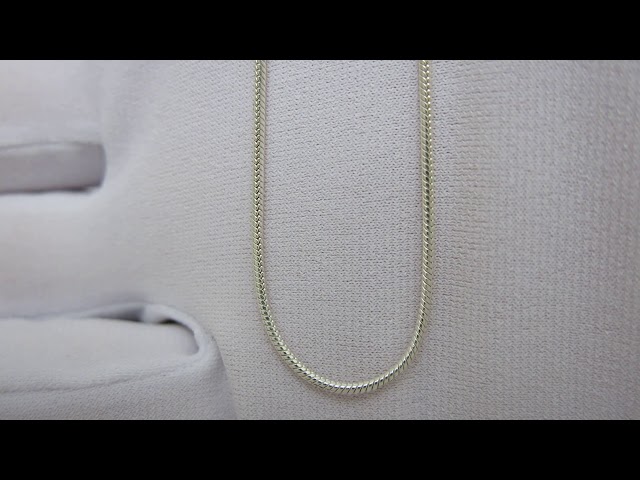 Серебряная цепочка "Снейк" 4100228м Видеообзор