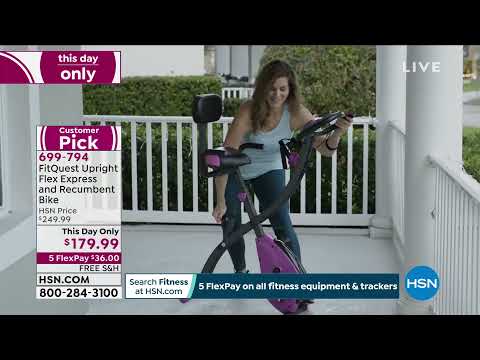 FitQuest Upright Flex Express und Liegerad mit Re...