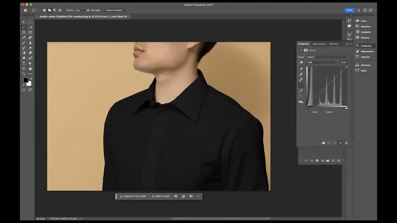 How to turn from white to black - Adobe Photoshop