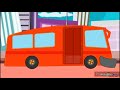 HooplaKidz Wheels On The Bus Red Bus English