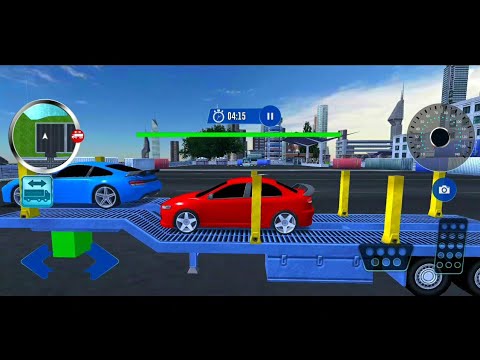 US POLICE MULTI LEVEL CAR TRANSPORTER TRUCK 2020 | 🚘 CARS TRANSPORT GAME