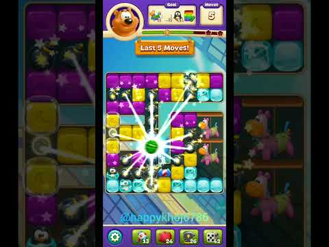 Toon blast level 7624 😤 got free 5 moves on ad👍