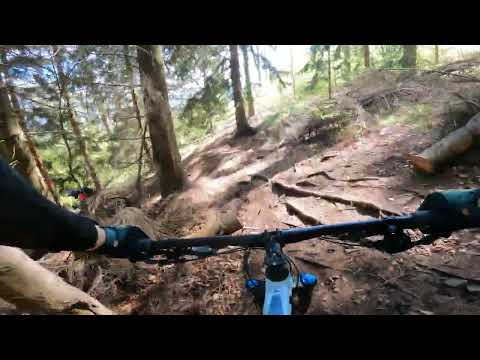 Ustawka Enduro - Różowy - Chełmiec - pierwszy zjazd. MTB Dziady. Gopro