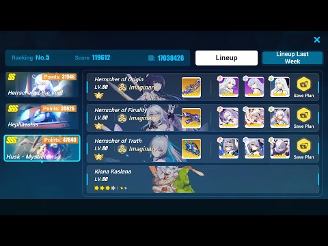 HI3 SEA - EX MA Husk: Mysticism 47840 - HOO(SS0) HOFi(SS0) HOTr(SS0) Kiana elf 3*