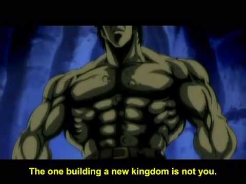 Kenshiro destroys Sanga