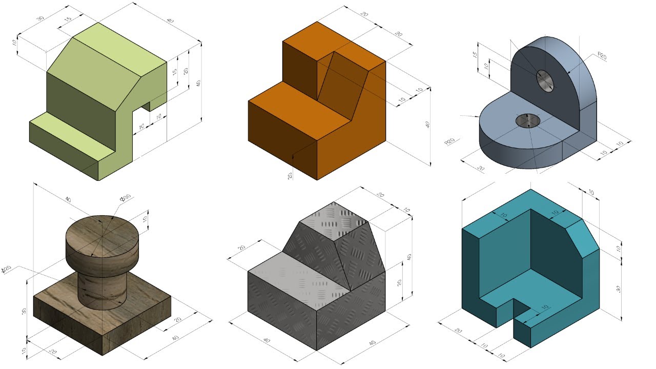 Solidworks Exercises[245, 246, 247, 248, 249, 250]