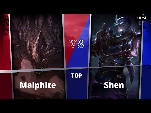 Shen TOP KR Challenger vs Malphite Patch 10.24