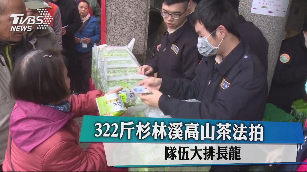 322斤杉林溪高山茶法拍 隊伍大排長龍