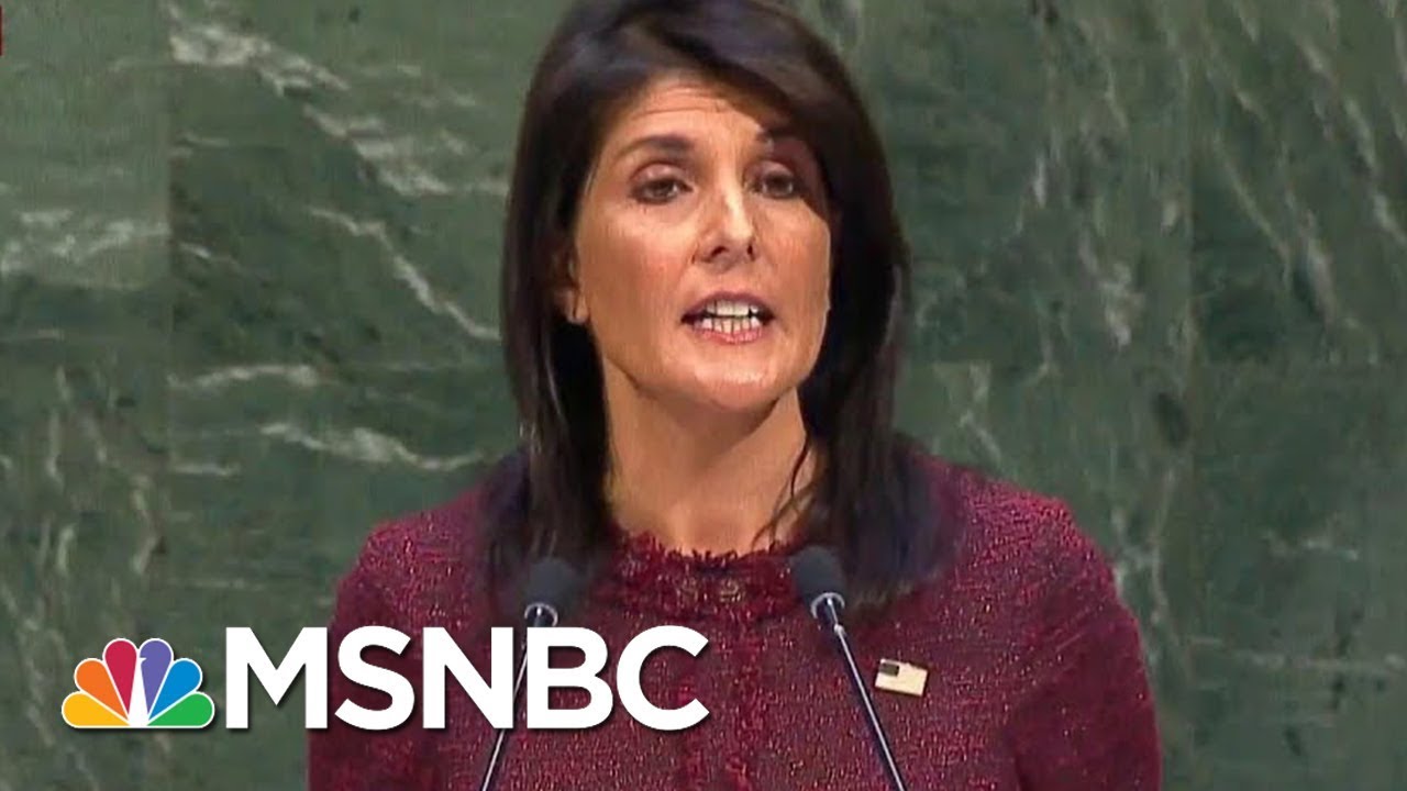 Joe: What Nikki Haley Did At The UN Was An Embarrassment | Morning Joe | MSNBC