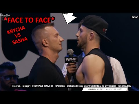 KRYCHA VS SASHA FACE TO FACE | II KONFERENCJA FAME MMA 11