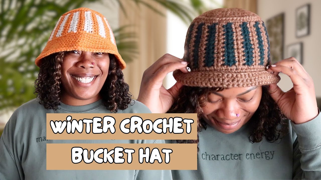 [SO EASY!] Quick Crochet Winter Bucket Hat Tutorial - DIY Holiday Gift Idea!